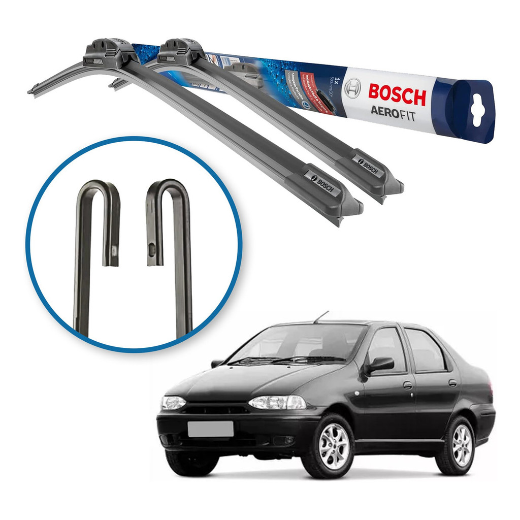 Palheta Limpador Parabrisa Original Bosch Fiat Siena 1997 A 2012