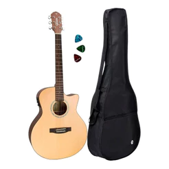 Violão Giannini Gsf 3 Ns Elétrico Gsf-3 + Kit Capa Reforçada