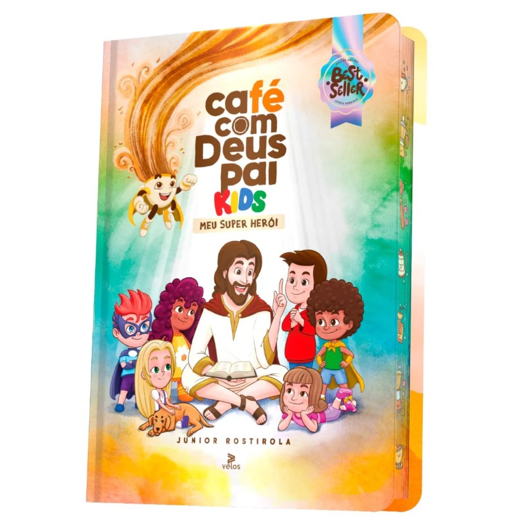 Café com Deus Pai Kids 2025 | Meu Super Herói Capa Dura | 365 dias | Junior Rostirola