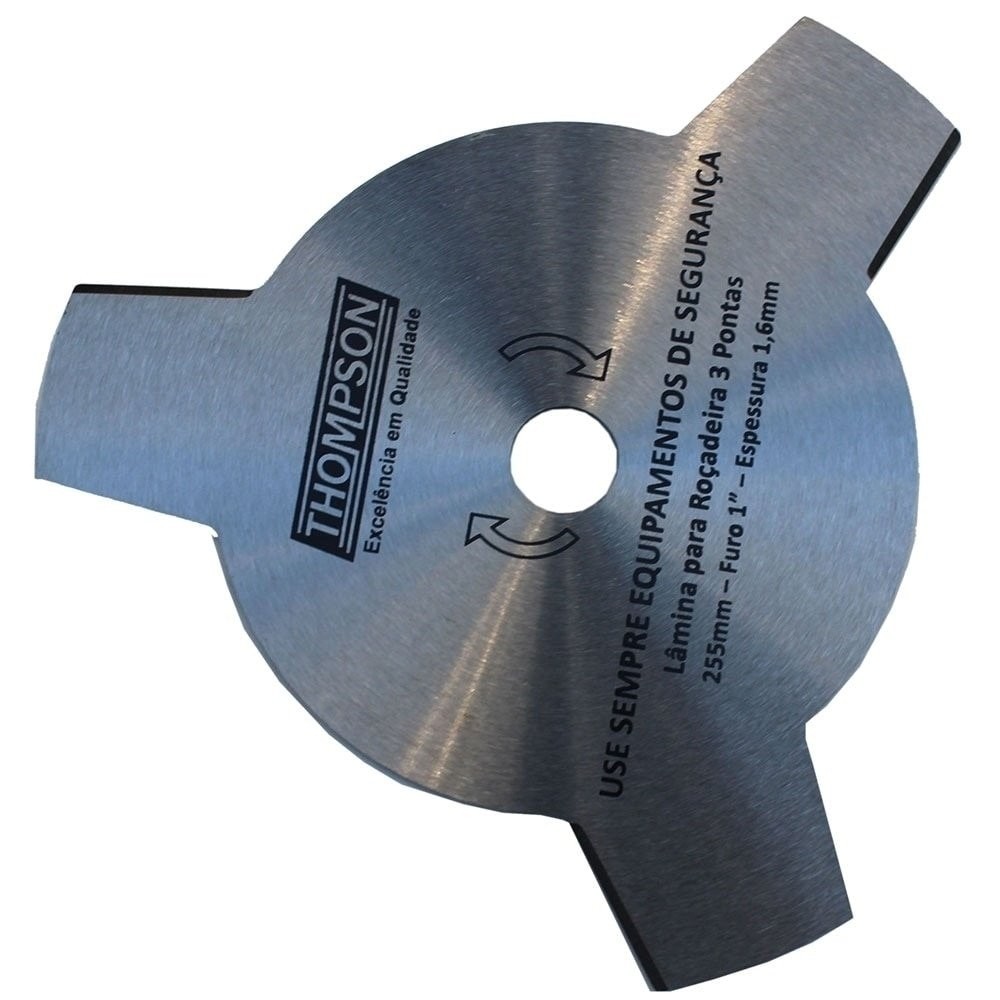 Lamina Para Rocadeira Thompson 255X1,60 Furo 1P 3 Pontas em Oferta na Shopee