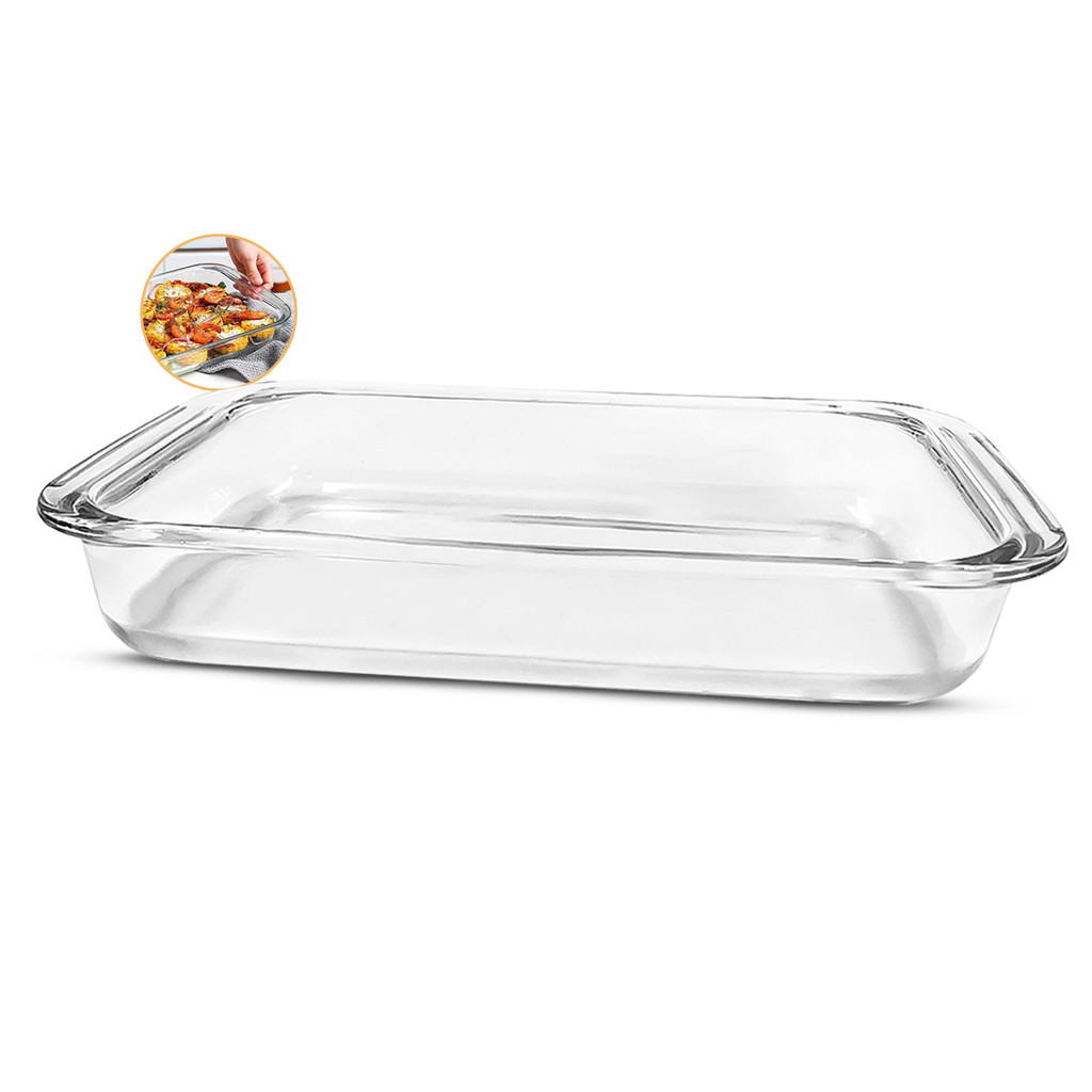 travessa assadeira Tigela vidro 2,2 Litro media frezeer forno chef retangular para servir marinex saladeira lasanheira