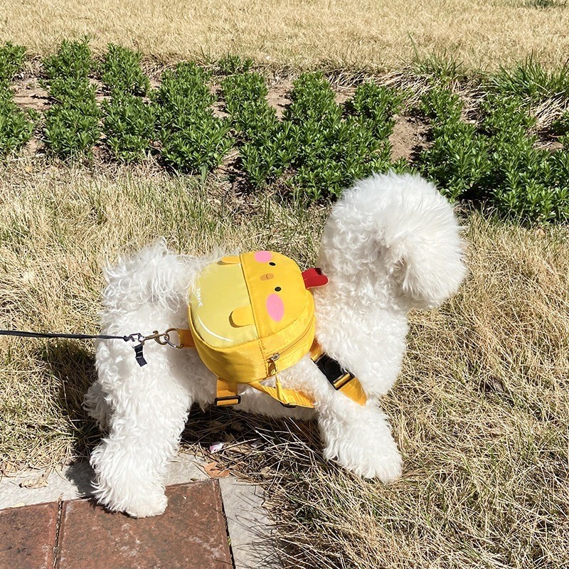 Mochila Pet Para Cachorro Cães Gatos Coleira Peitoral SEM GUIA Mini Saco De Ombro Bolsa024-118