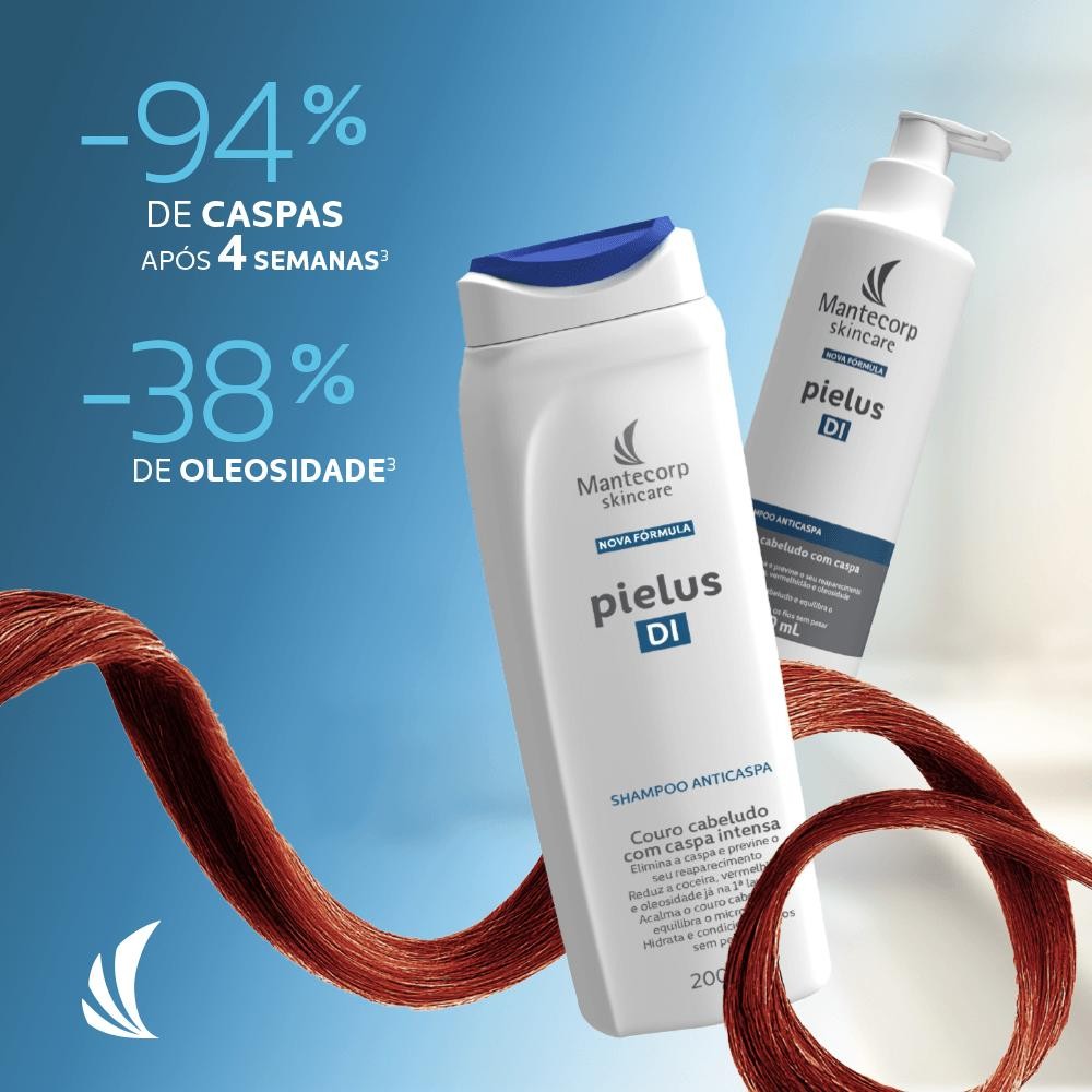 Detalhes do Shampoo Pielus DI Anticaspa 200ml