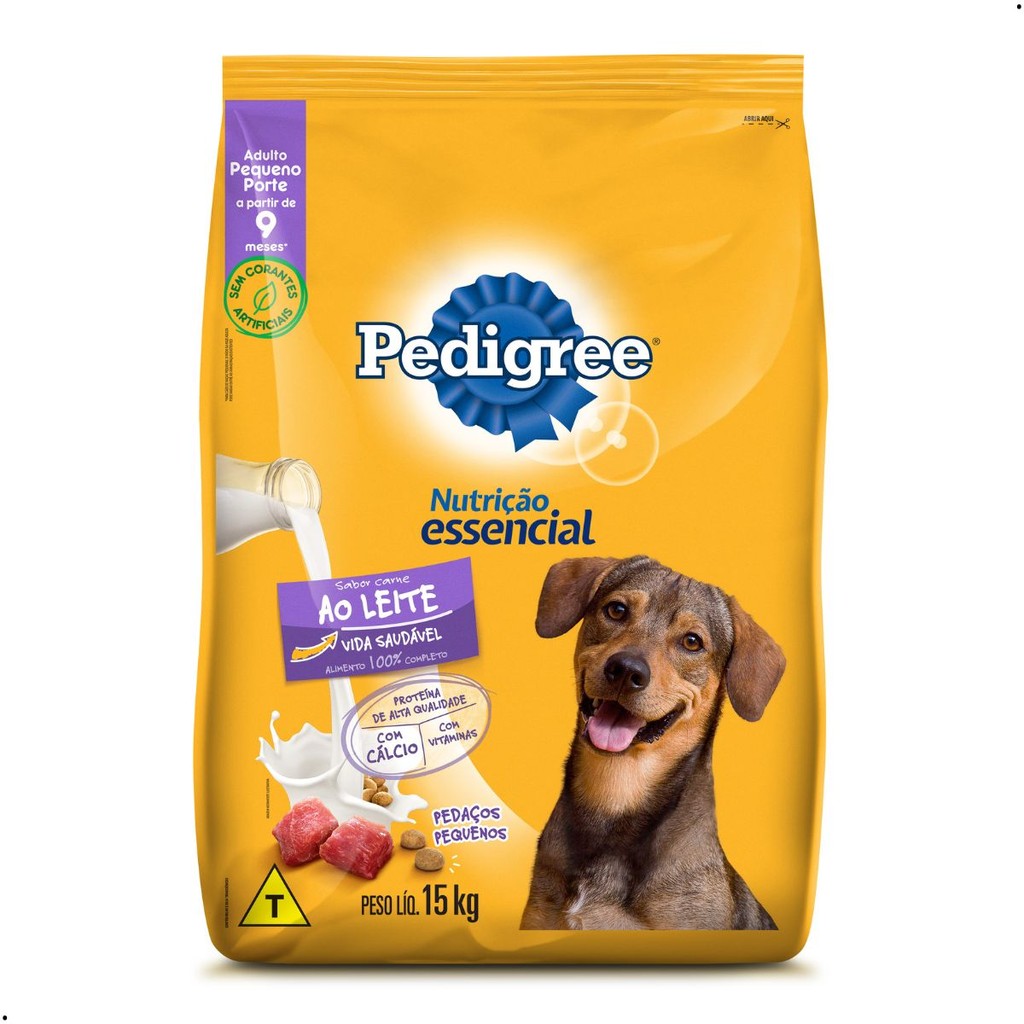 Ração Pedigree Adulto Nutrição Essencial Raças Pequenas 15kg