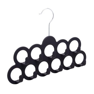 Cabide de Lenços Cintos Lyor Preto de Plástico Emborrachado em Oferta na Shopee