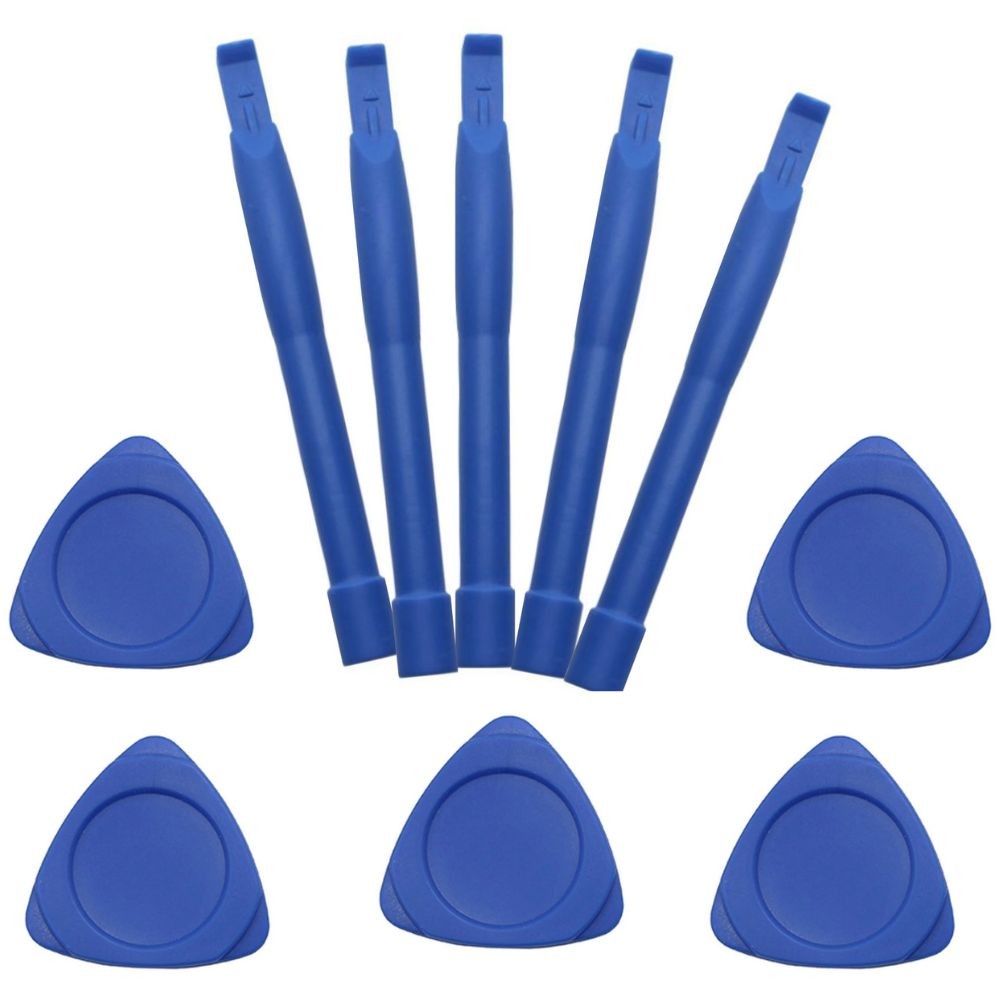 kit 10 espatulas triângulo e alavanca plastica para abrir desmontar tablet celular notebook controle