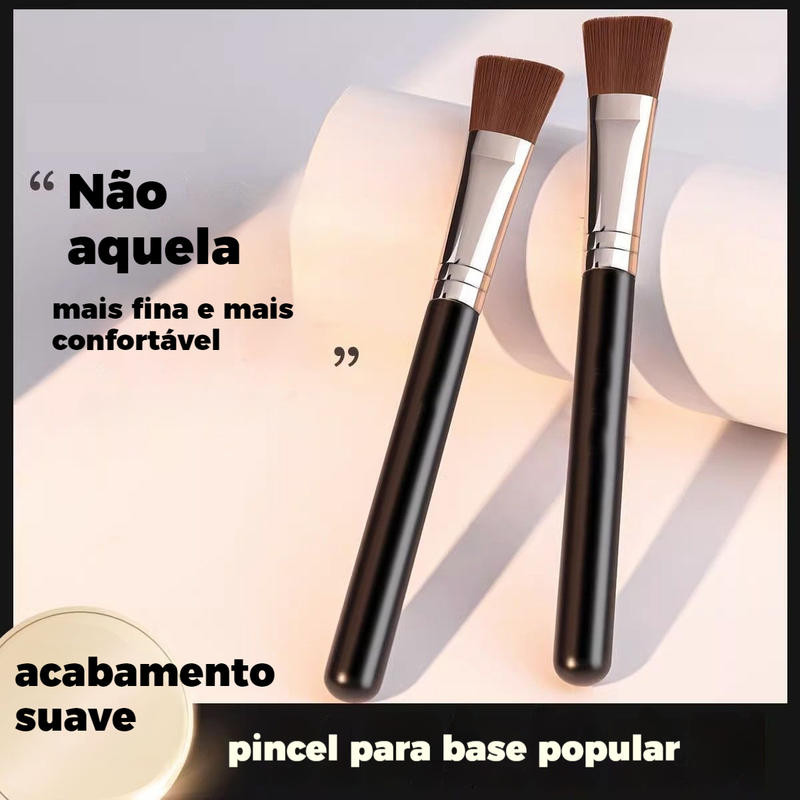 Pincel Flat para Base e Máscara Facial ，Aplicação Leve e Natural, Fácil de Usar Cobertura Uniforme