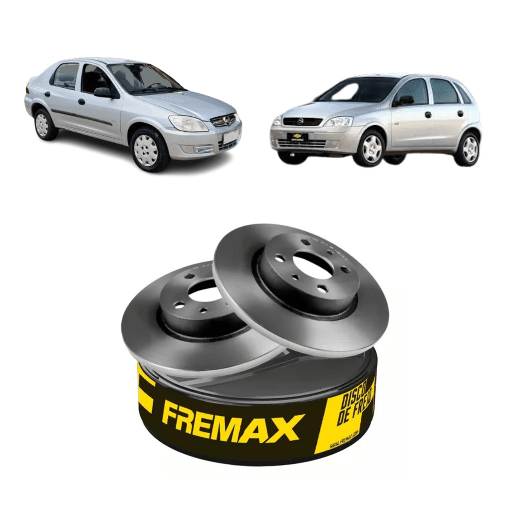 Disco de Freio Ventilado Dianteiro  Prisma Corsa Meriva - Fremax