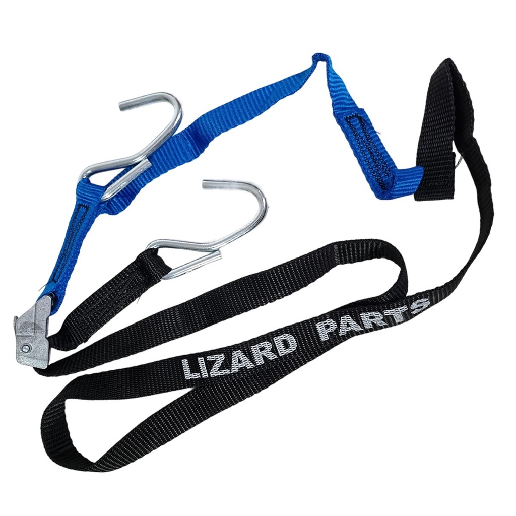 Esticador Cinta Pressão com Gancho Reforçado Poliéster Azul Amarelo Vermelho 1,70m Lizard Parts