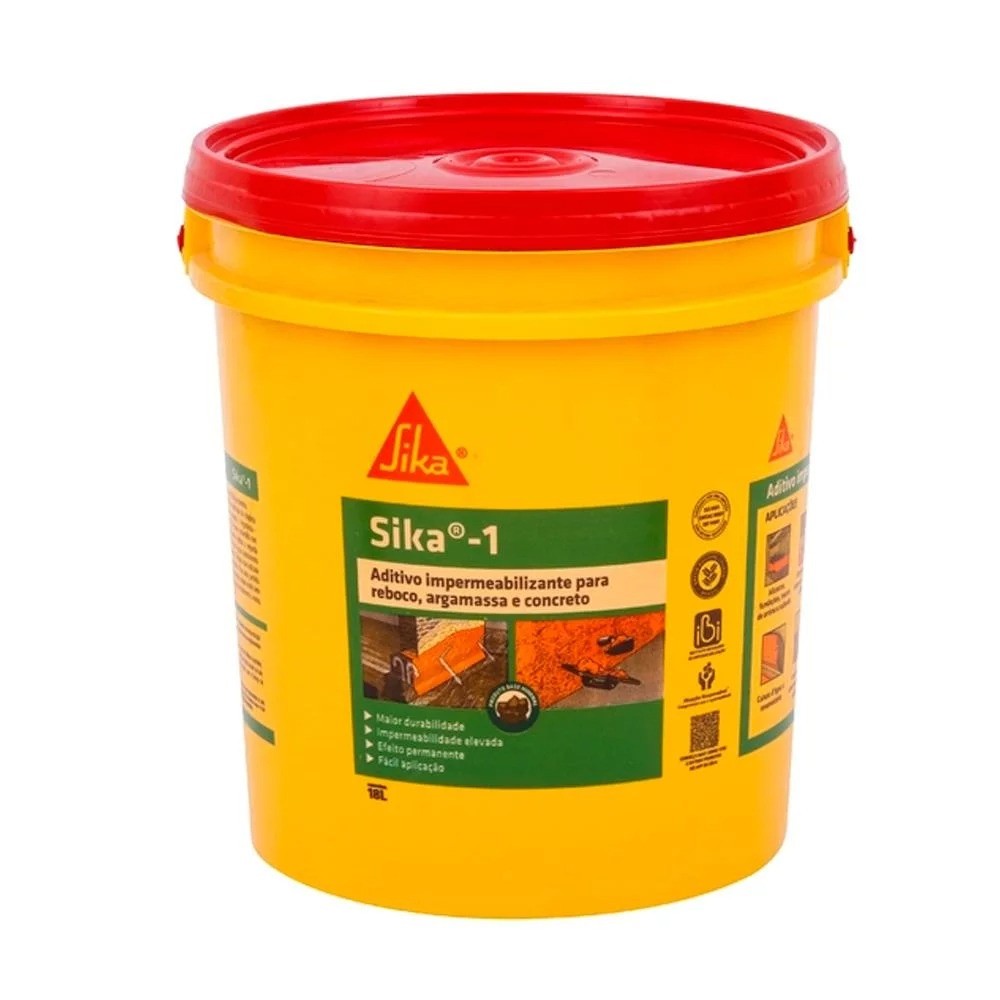 Aditivo Impermeabilizante Sika 1 Balde 18L Sika em Oferta na Shopee