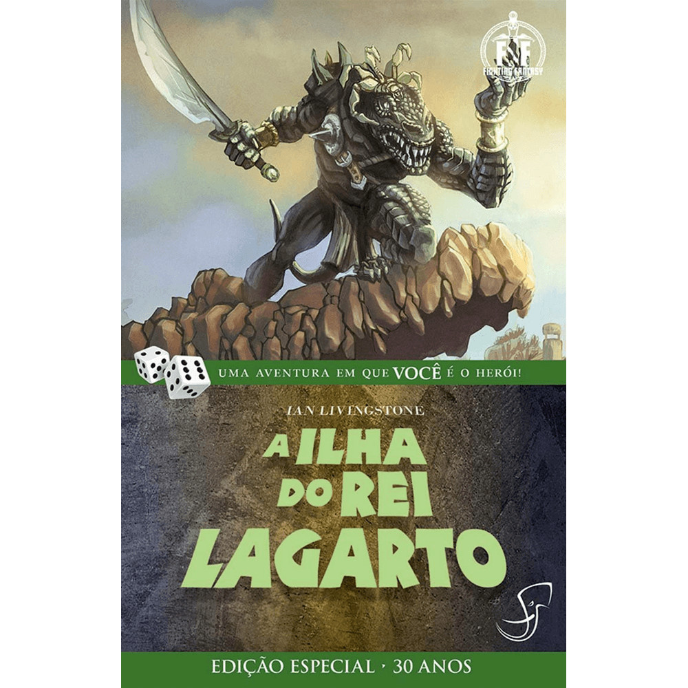 Livro - FF 13 - A Ilha do Rei Lagarto - Novo - Livro-Jogo