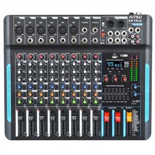 AMW KX10 v3 Mesa de som 10 Canais 99 Efeitos Efx Mute Aux Eq em Oferta na Shopee