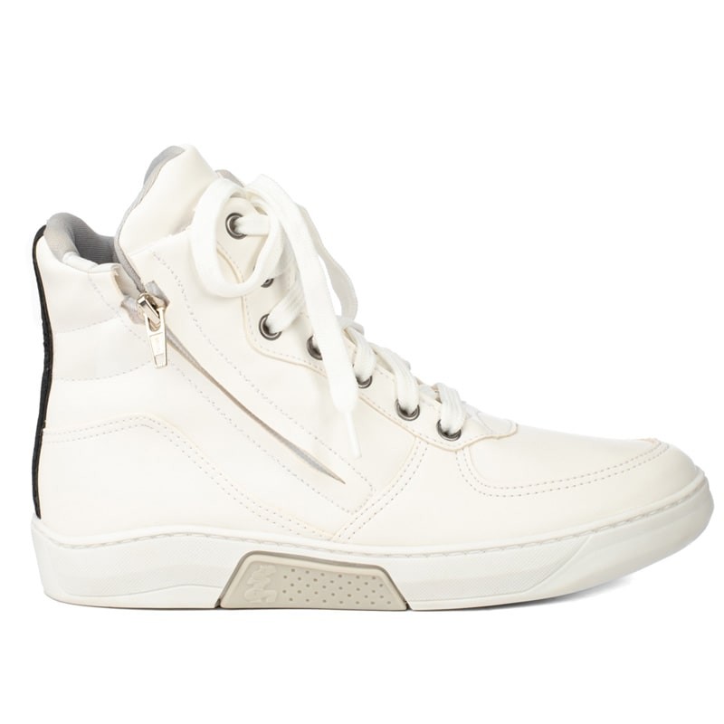 Bota Feminina Branca Academia Casual Zagga Treino Fitness