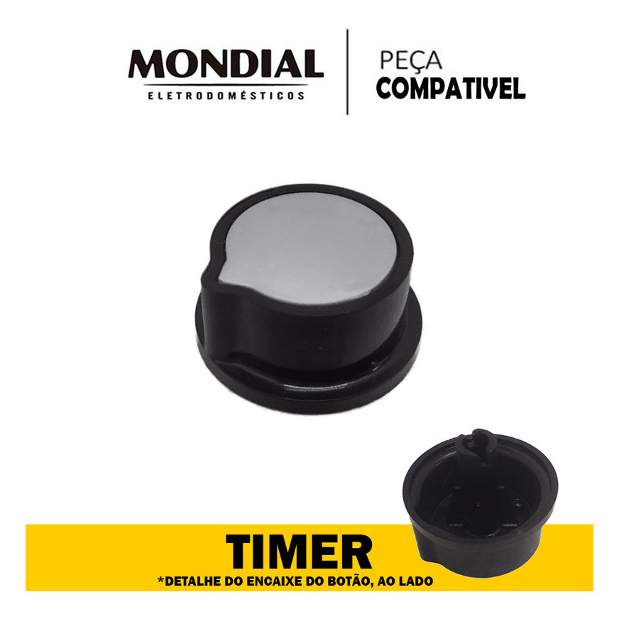 Botão Timer Fritadeira Air-fryer Mondial Af-01 Af-05 Naf-03i