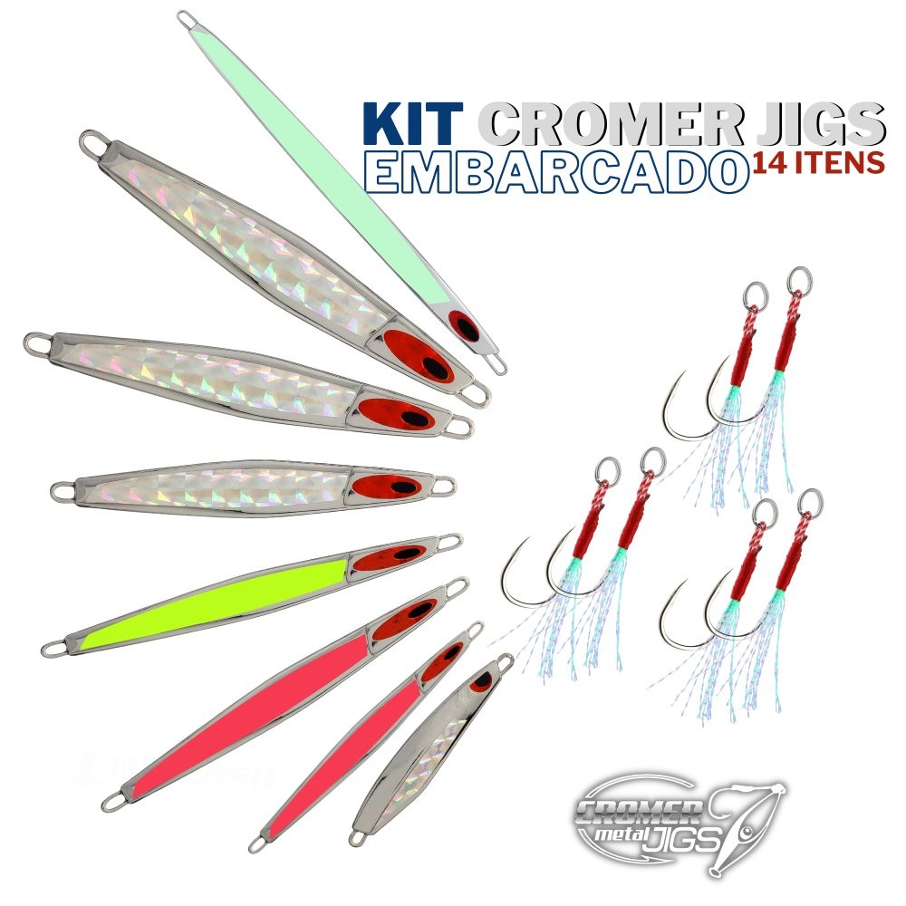 Kit Cromer Jigs Embarcado By Leon  - 14 Itens - #042