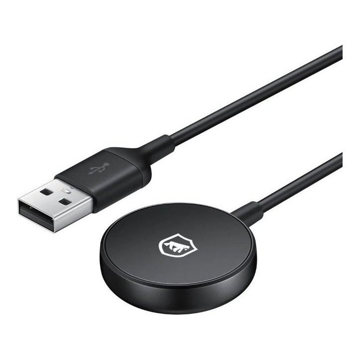 Carregador Wireless Galaxy Watch Gshield USB-A 1m Compatível Watch 3/4/Active 1 e 2