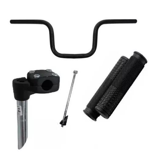 Kit de Guidão retro Tipo Moto cg titan + Mesa Suporte + Manopla para Bicicleta bike aro 20 24 26 em Oferta na Shopee