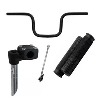 Kit de Guidão retro Tipo Moto cg titan + Mesa Suporte + Manopla para Bicicleta bike aro 20 24 26 em Oferta na Shopee