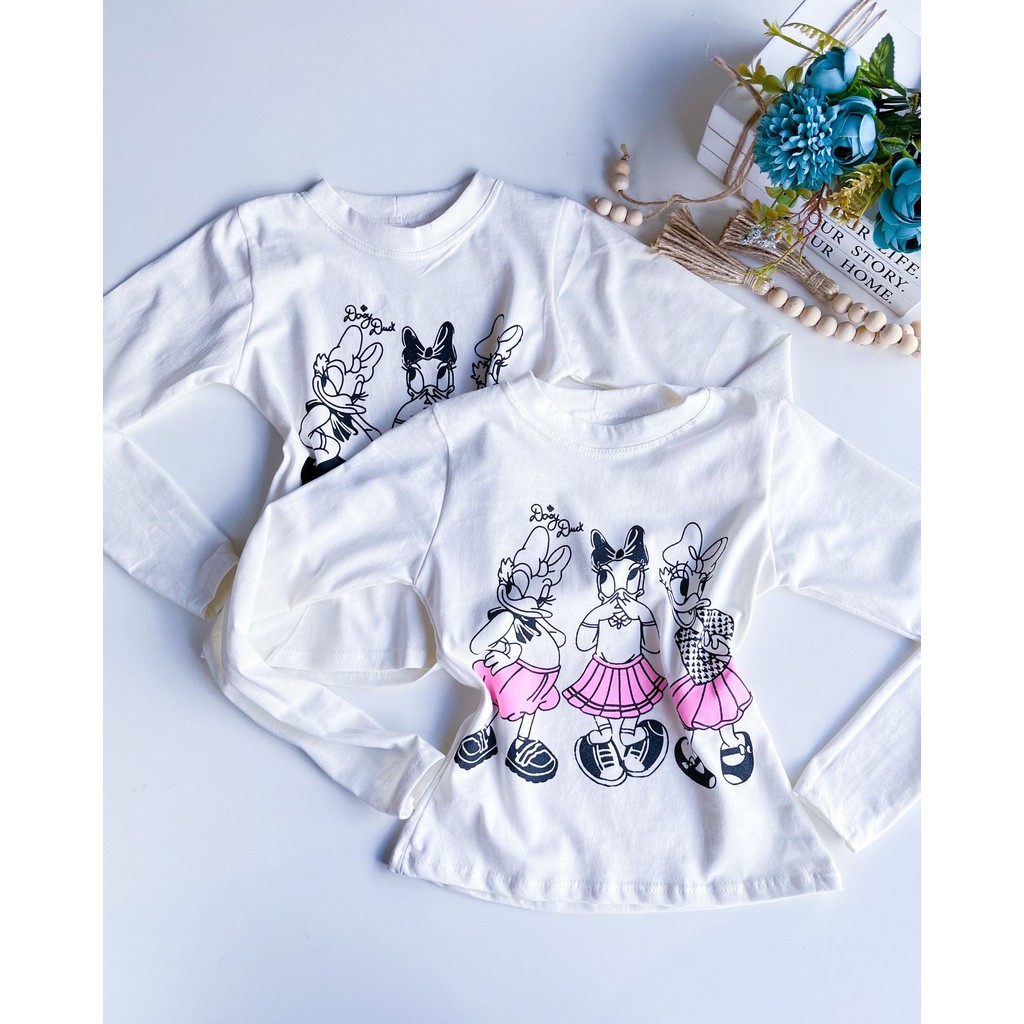 BLUSA INFANTIL MARGARIDA MANGA LONGA 4 A 12 ANOS