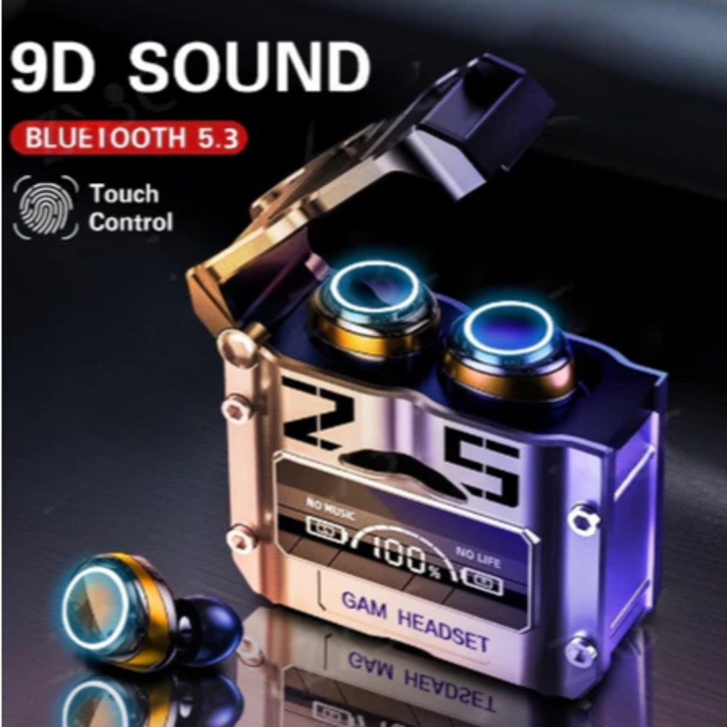 Fone De Ouvido TWS M25 bluetooth 5.3 Sem Fio Resistente a água Stereo Sports Earbuds LED Microphone