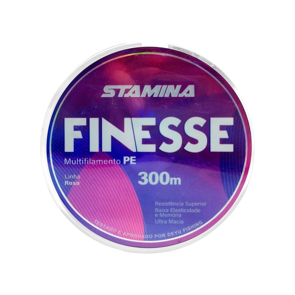 Linha de Pesca Multifilamento Stamina Finesse Rosa 300m - Deyu