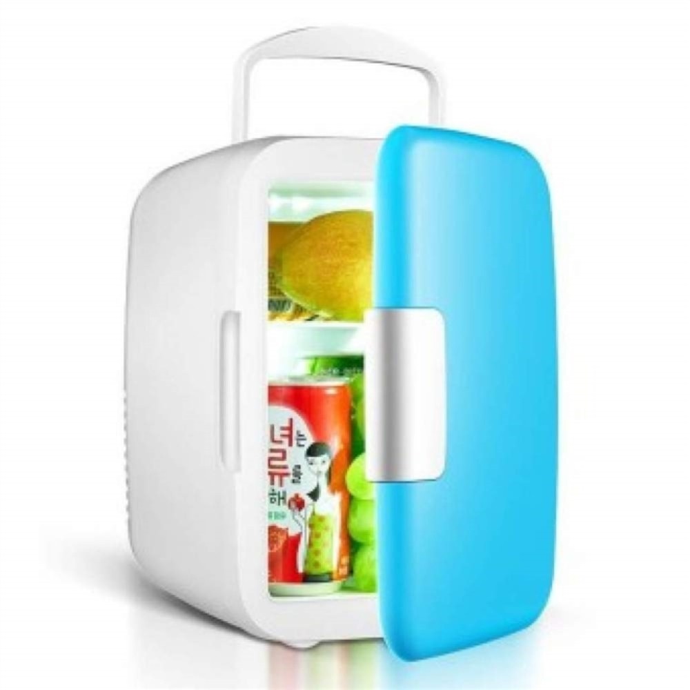 MINI GELADEIRA FRIGOBAR 2 EM 1 REFRIGERADOR AQUECEDOR 12V 4L RETRO CASA CARRO COSMETICOS
