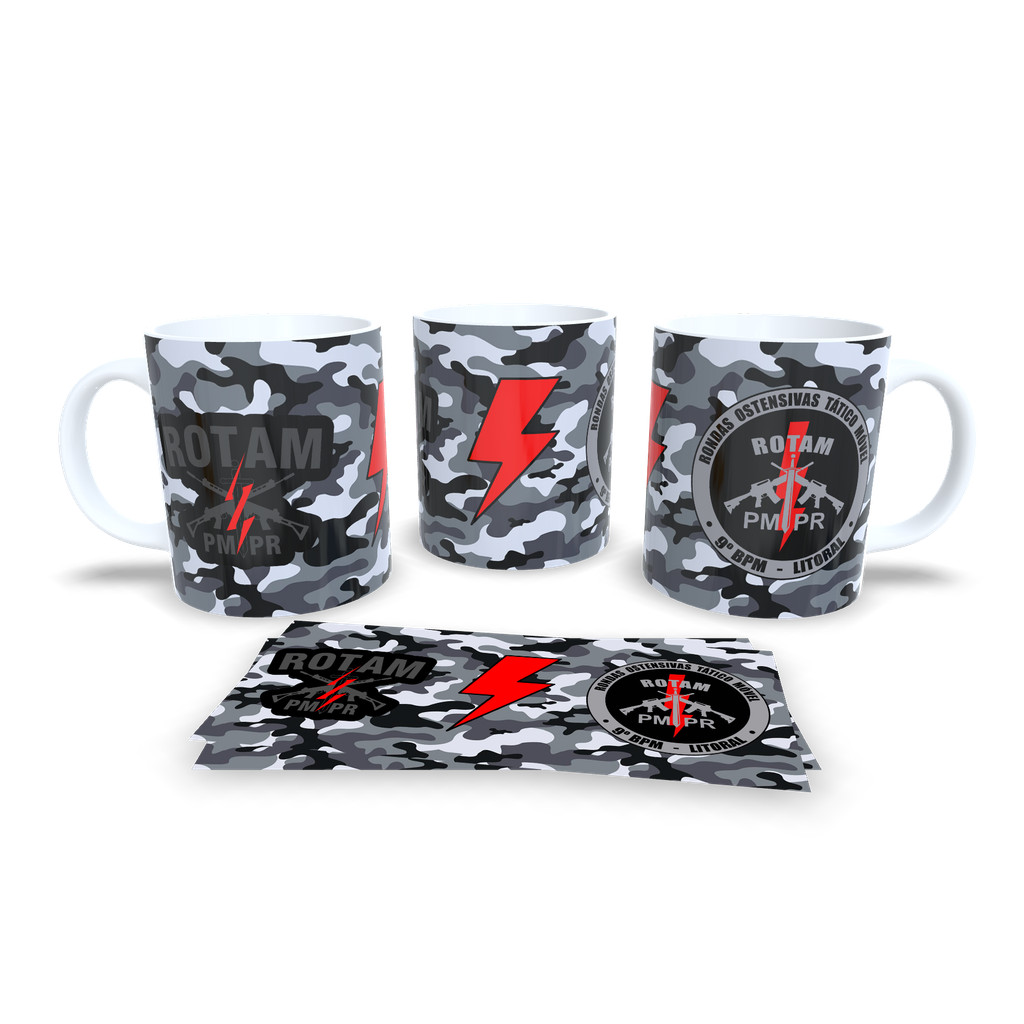 Caneca de Porcelana Personalizada ROTAM PMPR