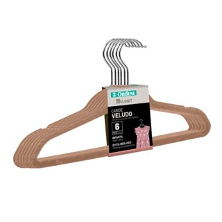Cabide de Veludo Infantil Bege 28cm My Closet Ordene  6 Unidades em Oferta na Shopee