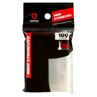 SLEEVE MINI CHIMEURO 43,5X67,5mm TRANSPARENTE CENTRAL 100un BOARD GAME PROTETOR CARTA ACESSÓRIO JOGO em Oferta na Shopee