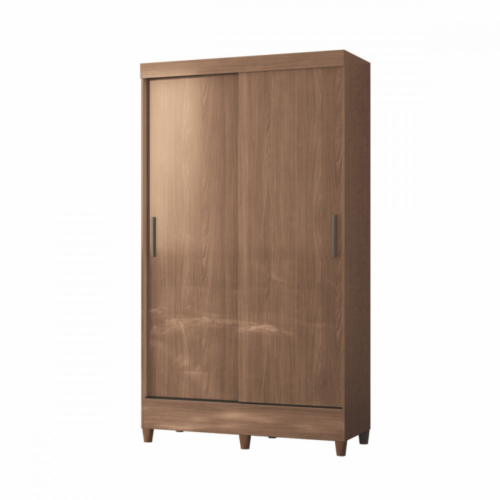 Guarda Roupa Solteiro com Pés 2 Portas de Correr Jequitiba New Opção