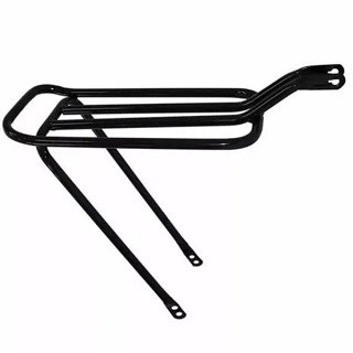 Garupa Bagageiro Tubão Traseiro Preto Para Bicicleta Bike Aro 20 24 26