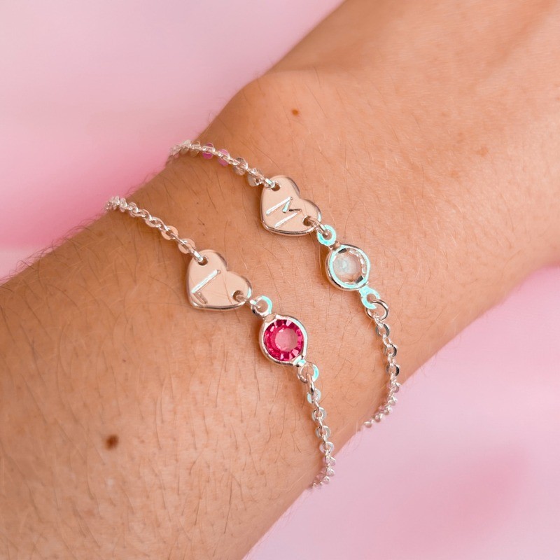 Pulseira com Inicial Prata: Onde Comprar | BuscaProdutos
