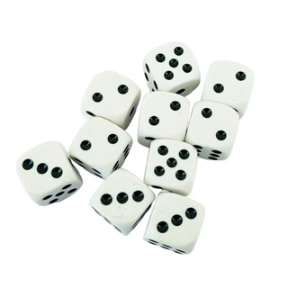 Kit de Dados 6 Lados 16mm Jogos de Tabuleiro Bingo Eventos 10 20 Unidades Material Resistente em Oferta na Shopee