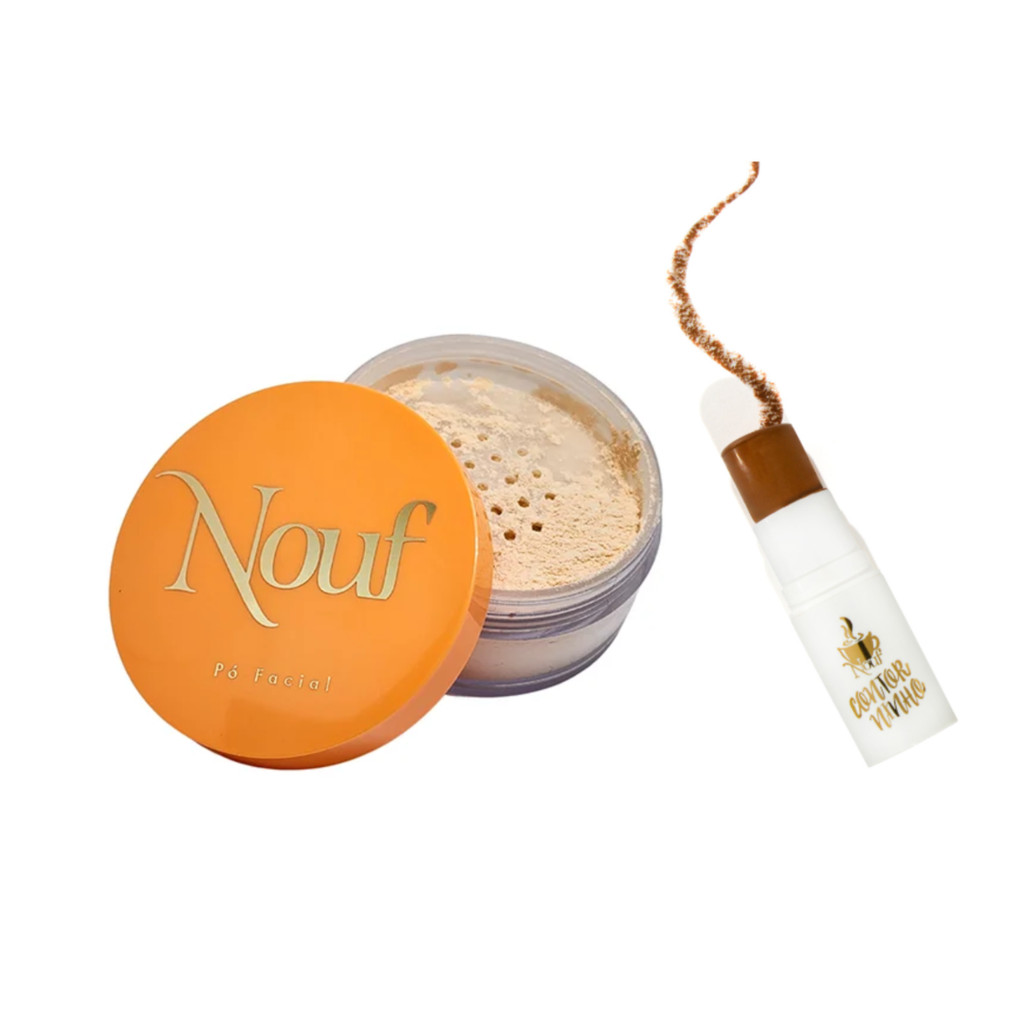 kit Po Facial Solto 01 + Contorninho Stick Macchiato - Nouf