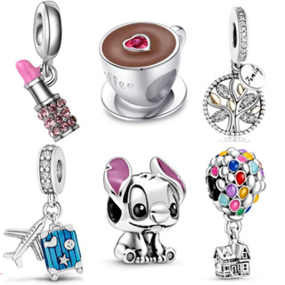 Berloques de Prata 925 Charms Balões Aviões Café Charme Clássicos Acessórios em Oferta na Shopee
