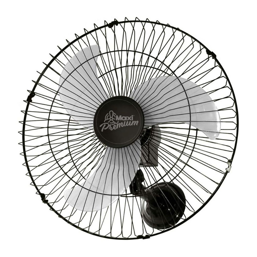 Ventilador de Parede 60cm Oscilante Bivolt Maxi Premium com 3 Pás 170w Grade de Aço
