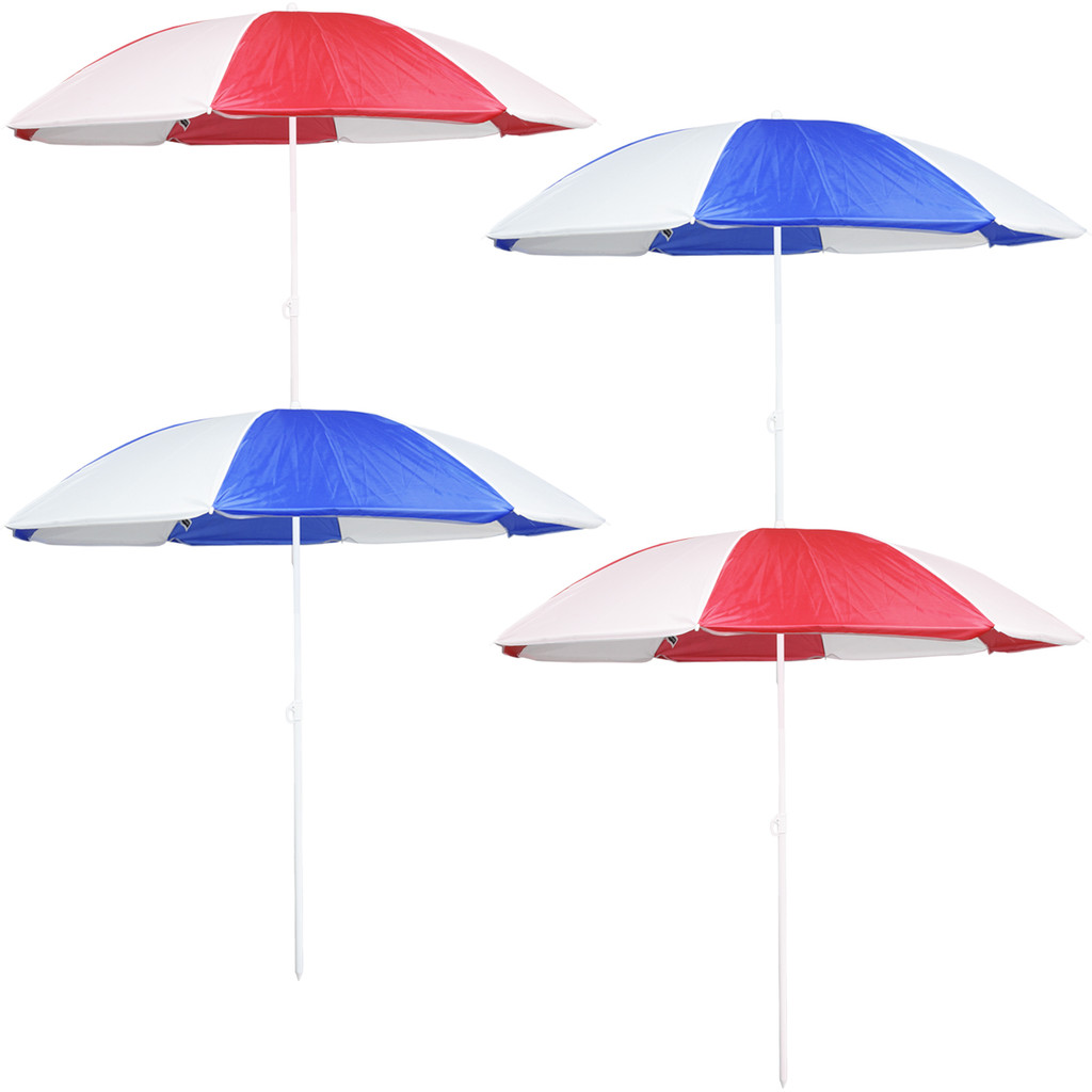Kit 2 Guarda Sol de Praia Piscina Jardim Camping 1.80 Metros Barato Importway Iwgs-180