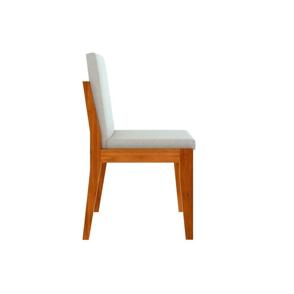 Detalhes do Cadeira Sala de Jantar Lady Kit 2 Uni Natural - Nesher