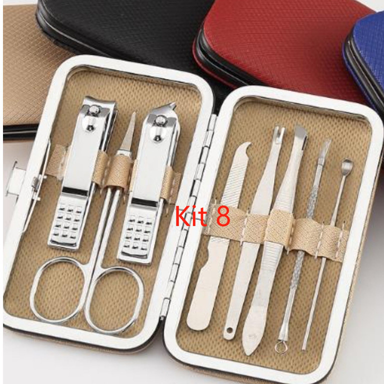 Conjunto De 7 / 8 /12 Peças e 19 Peças Manicure Clippers De Unhas De Aço Inoxidável