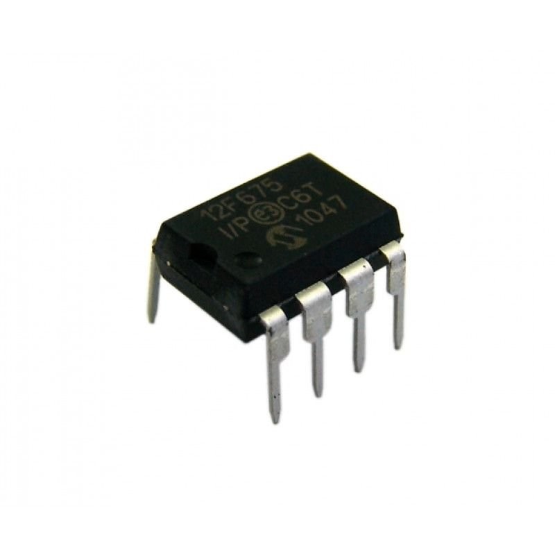 10 x Pic12F675 / Ci 12F675 Dip 8 / Microchip