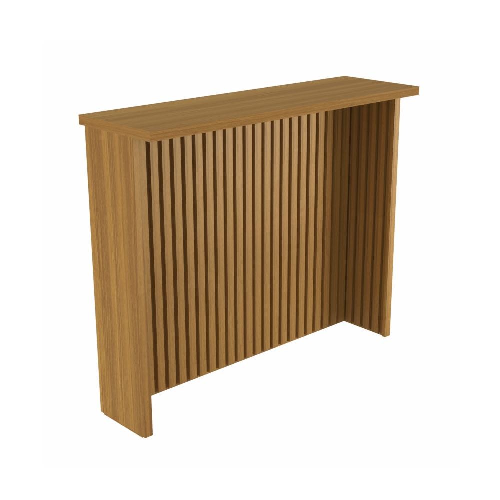 Painel de Ilha Ripado Bancada para Cozinha Nesher 120 cm MDF Freijó em Oferta na Shopee