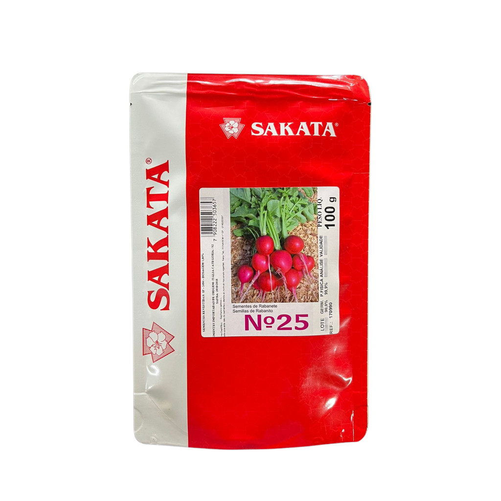 Sementes Rabanete N25 100g Sakata em Oferta na Shopee