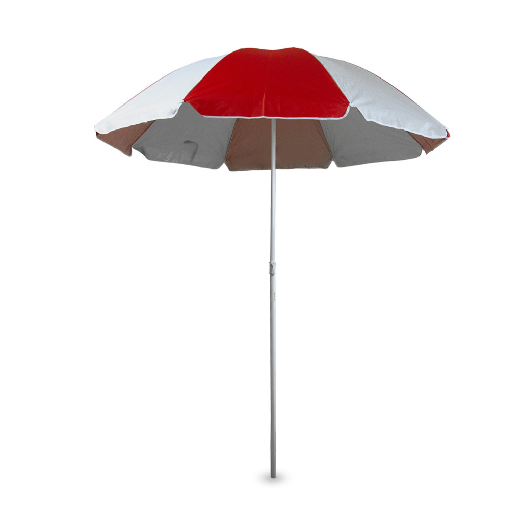 Guarda Sol Gigante 1,8 Metros Piscina Praia Pesca Gigante Vermelho e Branco