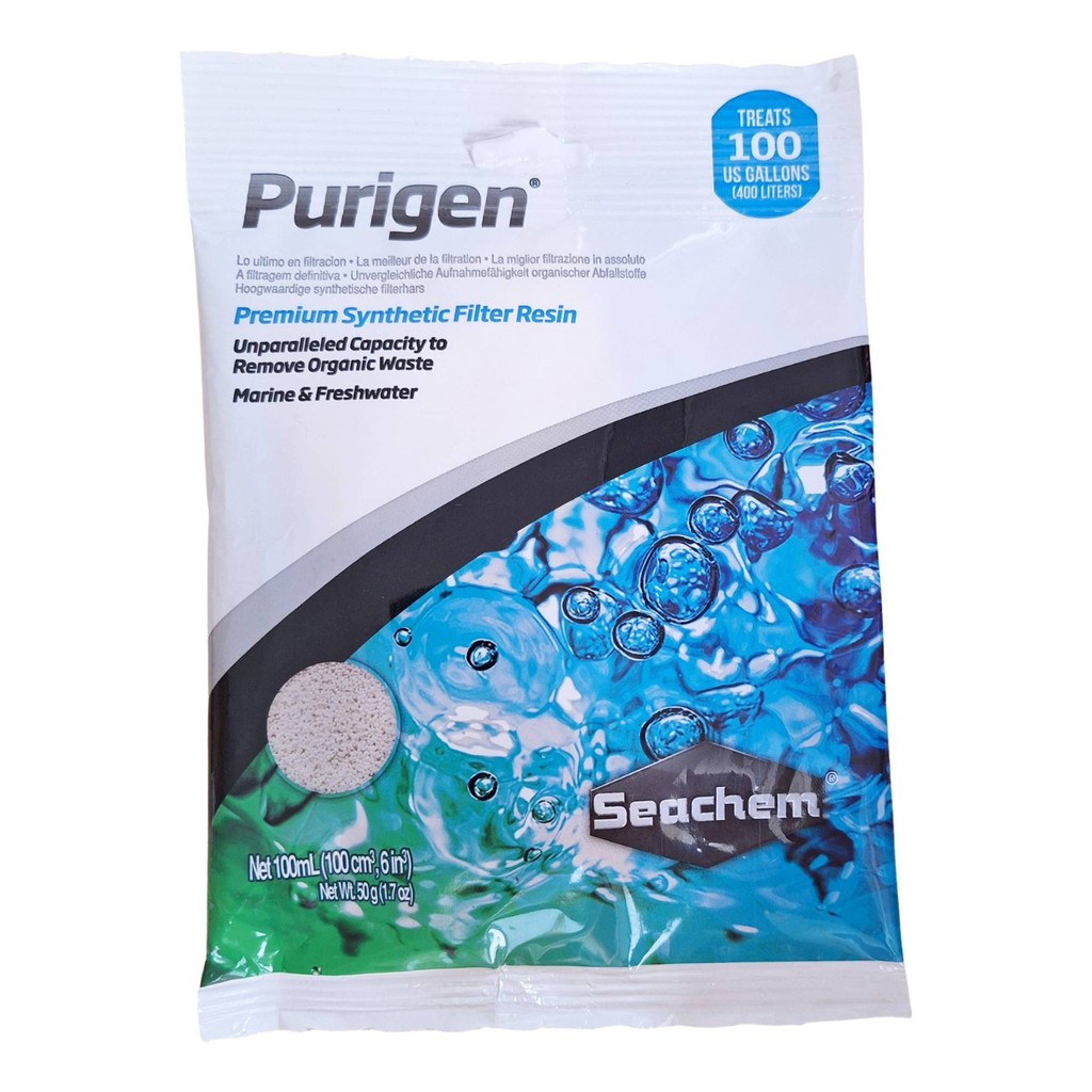 Mídia Filtrante Para Aquários Seachem Purigen Sachet 100 ml