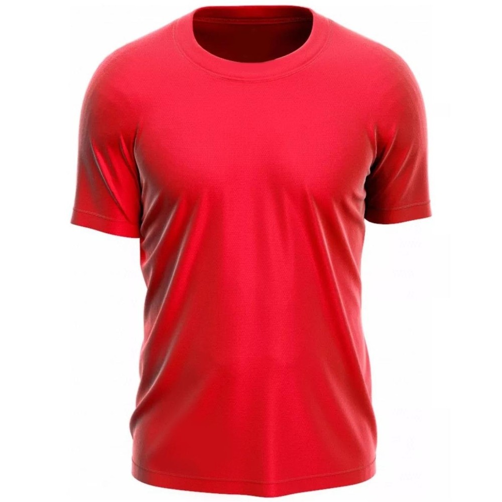 Camiseta Dry Fit Leve Masculina Microfuros Anti Suor Esportiva - Vermelho em Oferta na Shopee