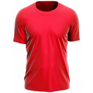 Camiseta Dry Fit Leve Masculina Microfuros Anti Suor Esportiva - Vermelho em Oferta na Shopee