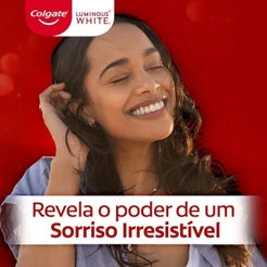 Kit Creme Dental Colgate Luminous White Brilliant 70g com 6 unidades