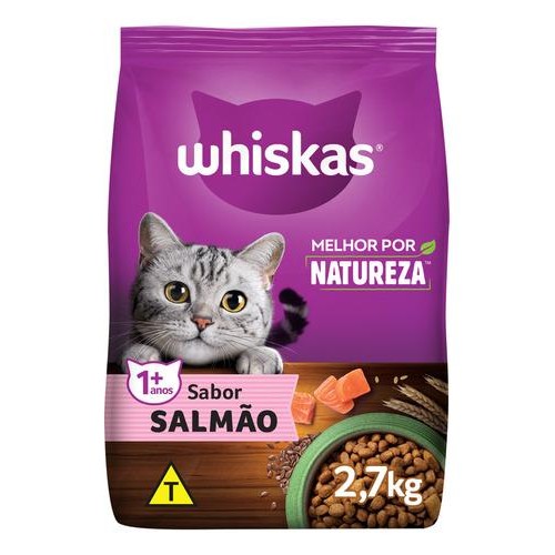 Ração Whiskas Melhor Por Natureza Gatos Adultos 2,7kg - Pets