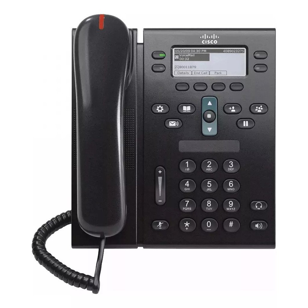 Telefone IP Unificado 2 linhas Tela LCD CP-6921 Cisco