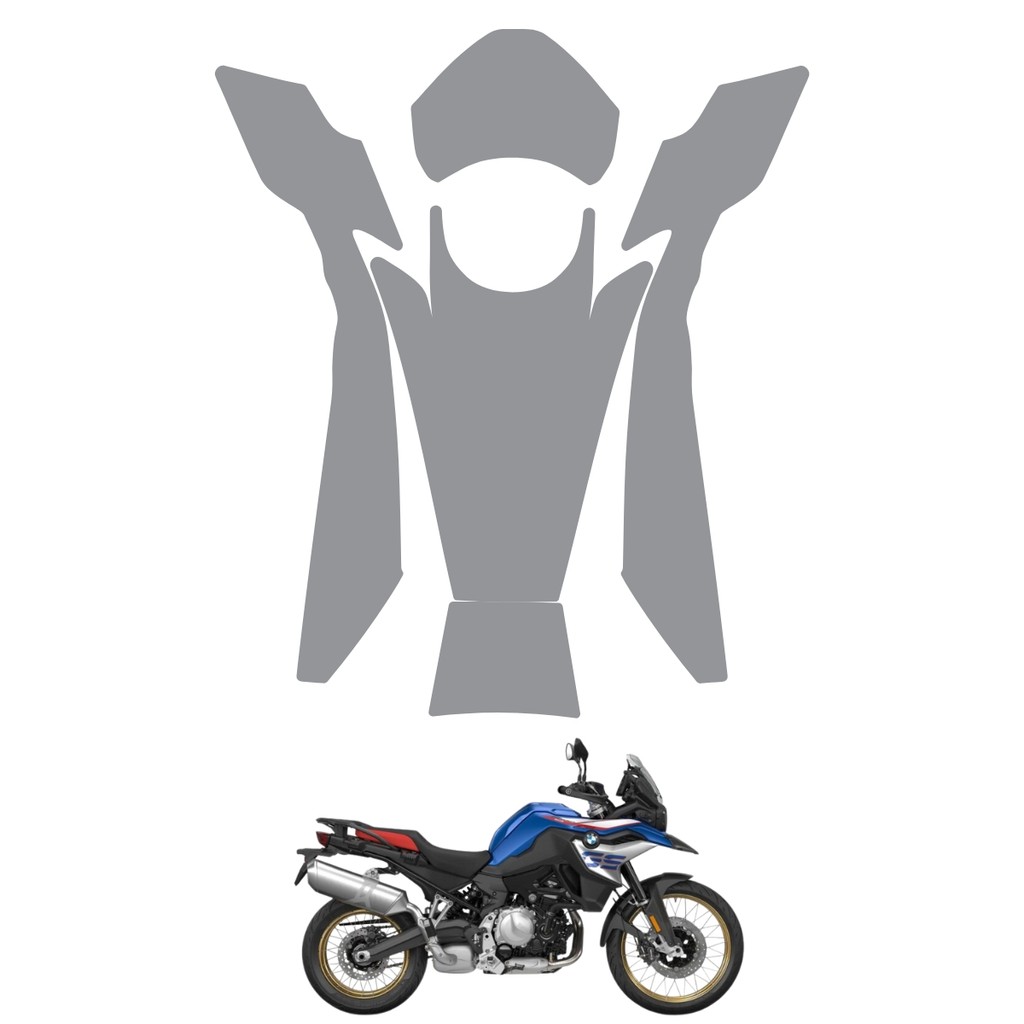 Película PPF Proteção Kit Superior Tanque Moto BMW F 800 GS 2025 Transparente TPU Anti Risco